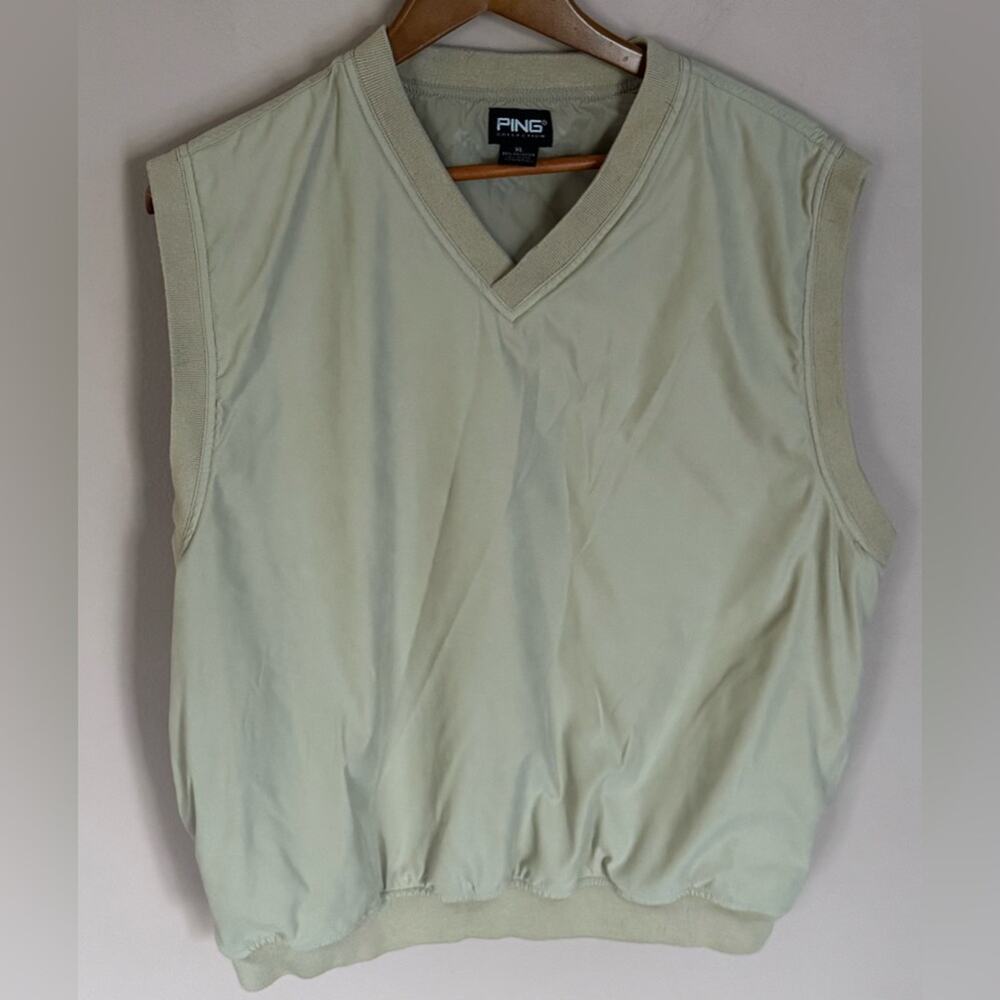 Ping Windbreaker Pullover Vest Tan XL